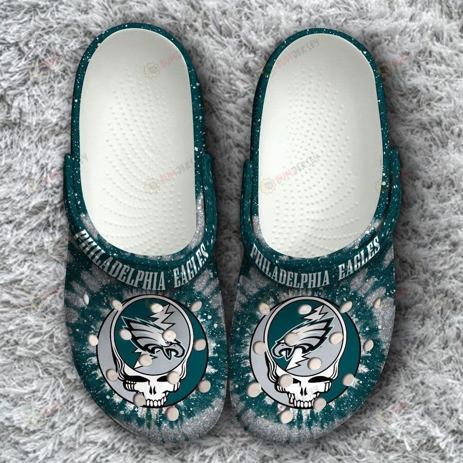 Philadelphia Eagles Grateful Dead Classic Crocs Crocband Clog Comfortable Water Shoes – Aop Clog