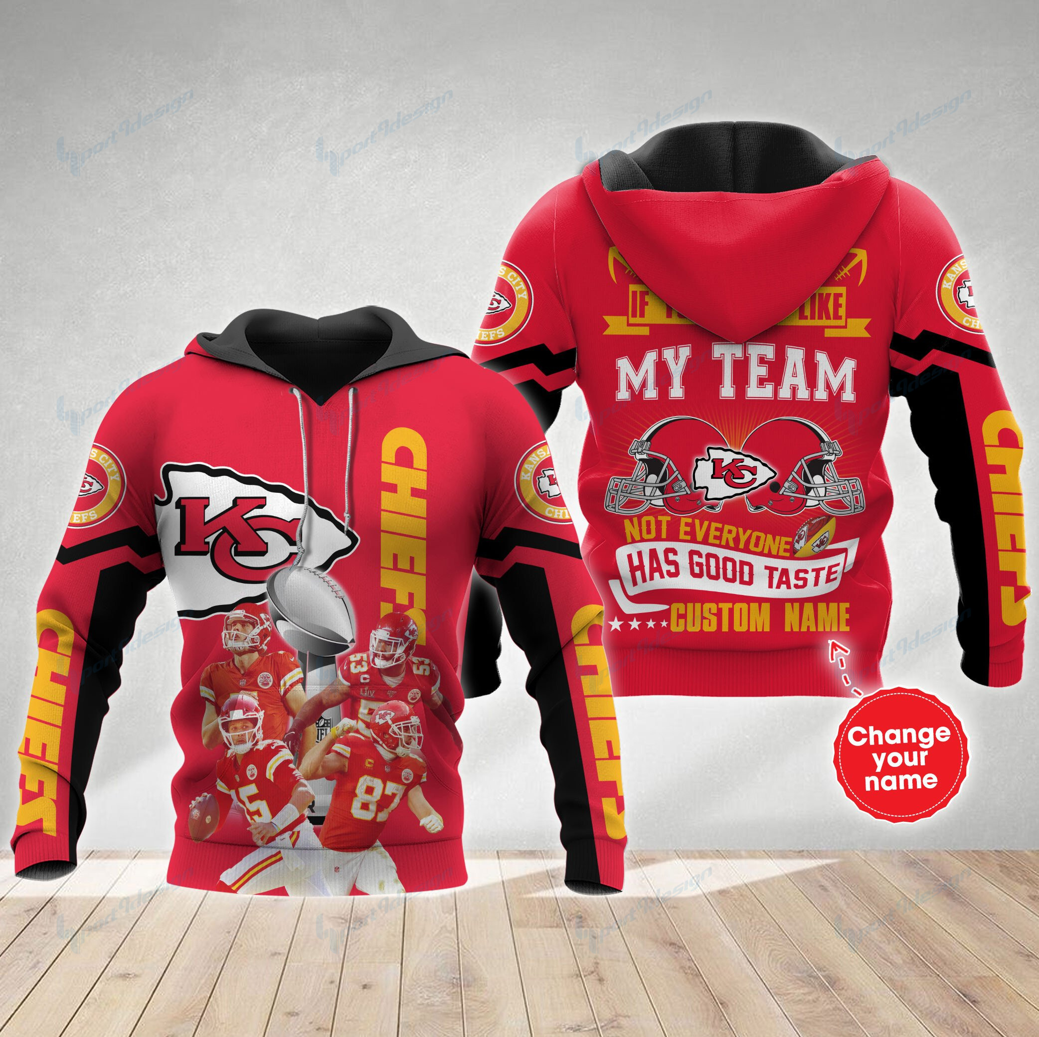 Kansas City Chiefs Personalized All Over Printed 631