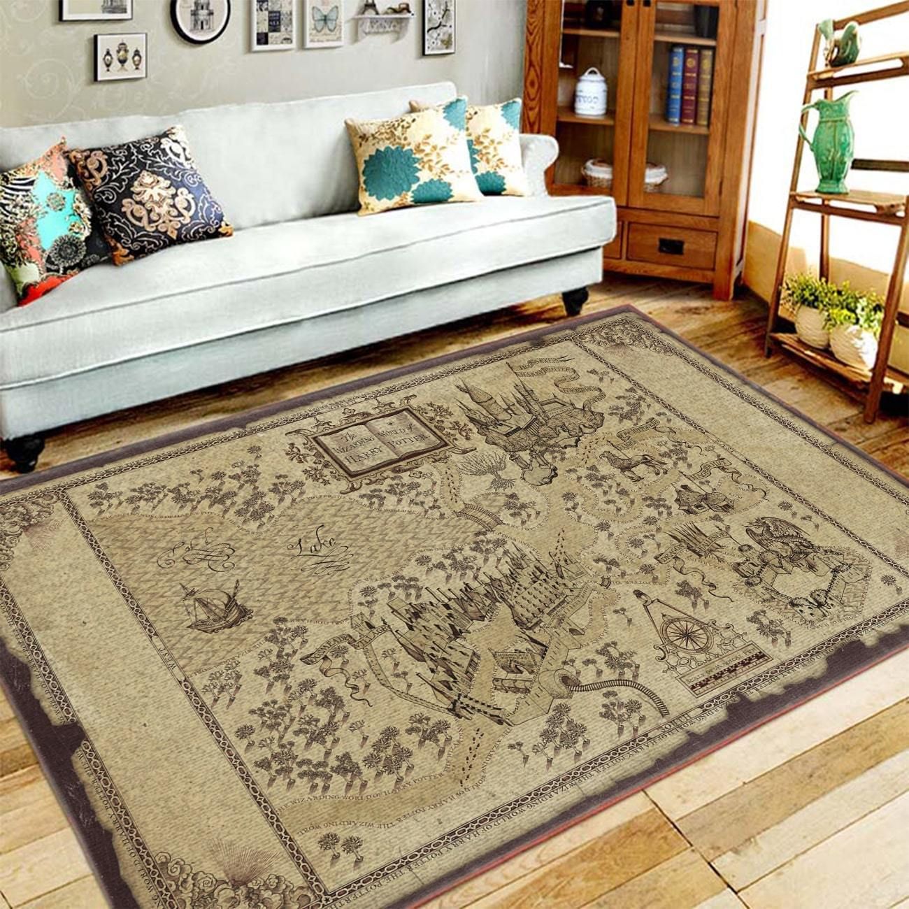 Wizarding World Area Rug – Home Decor – Bedroom Living Room Decor