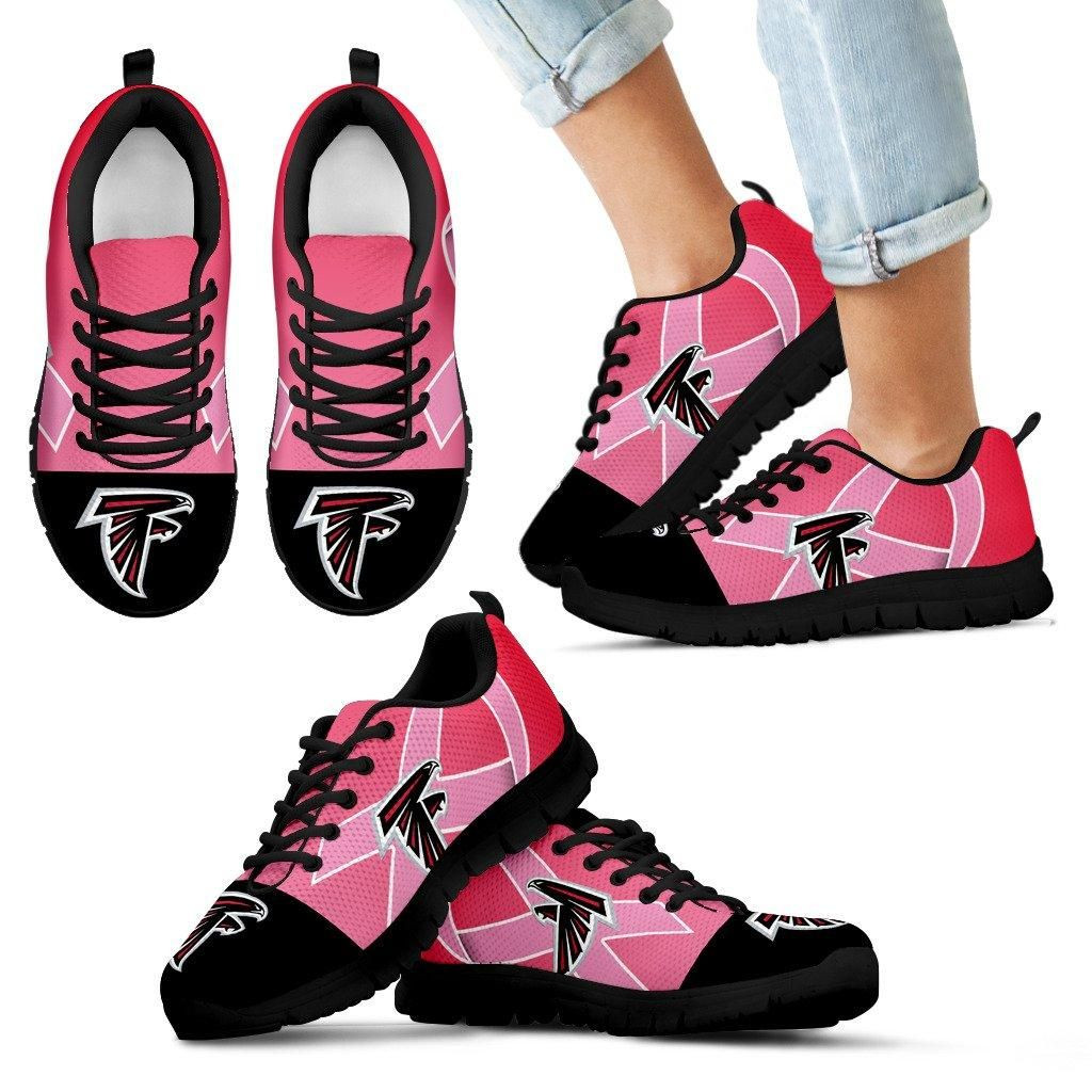 Atlanta Falcons Sneakers Cancer Pink Ribbon Sneaker Running Shoes For Men Sneaker Aq Women