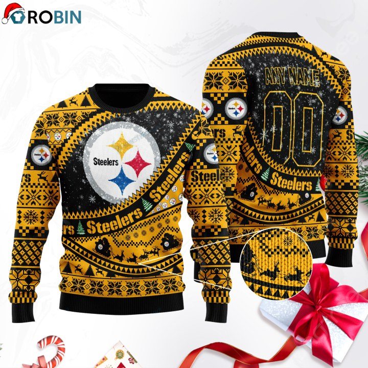 Pittsburgh Steelers Football Gift For Fan Ugly Wool Sweater Christmas Sweatshirt Swt106