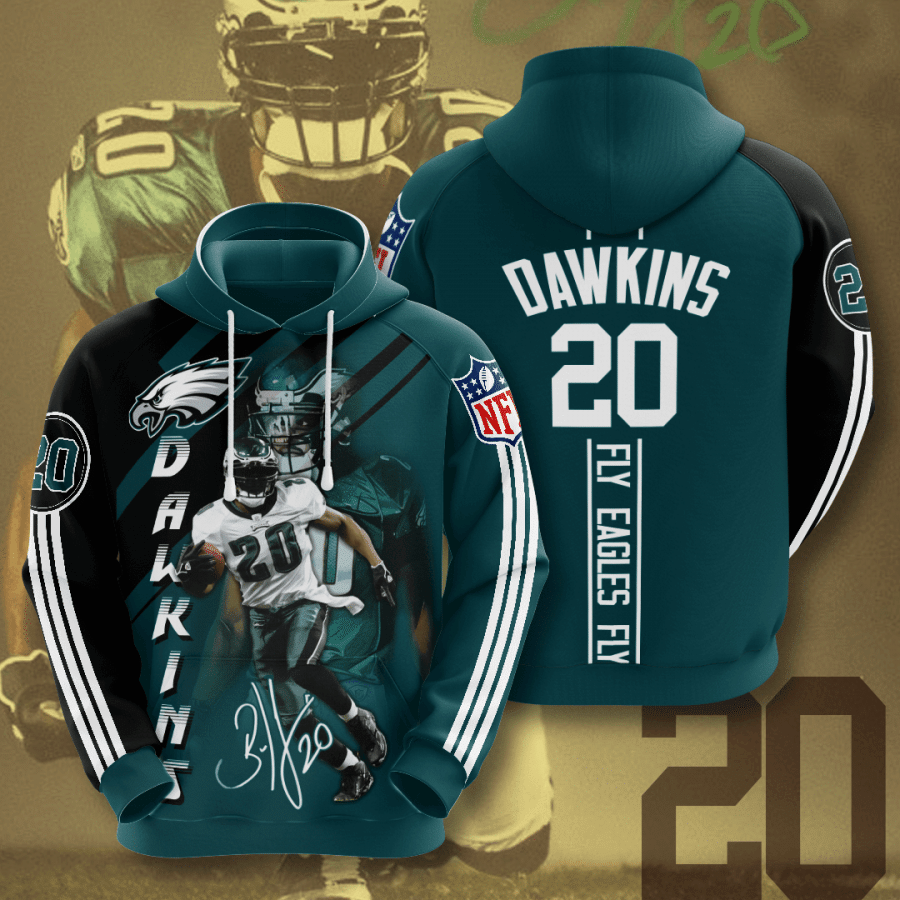 Philadelphia Eagles Brian Dawkins 52 Unisex 3D Hoodie Gift For Fans