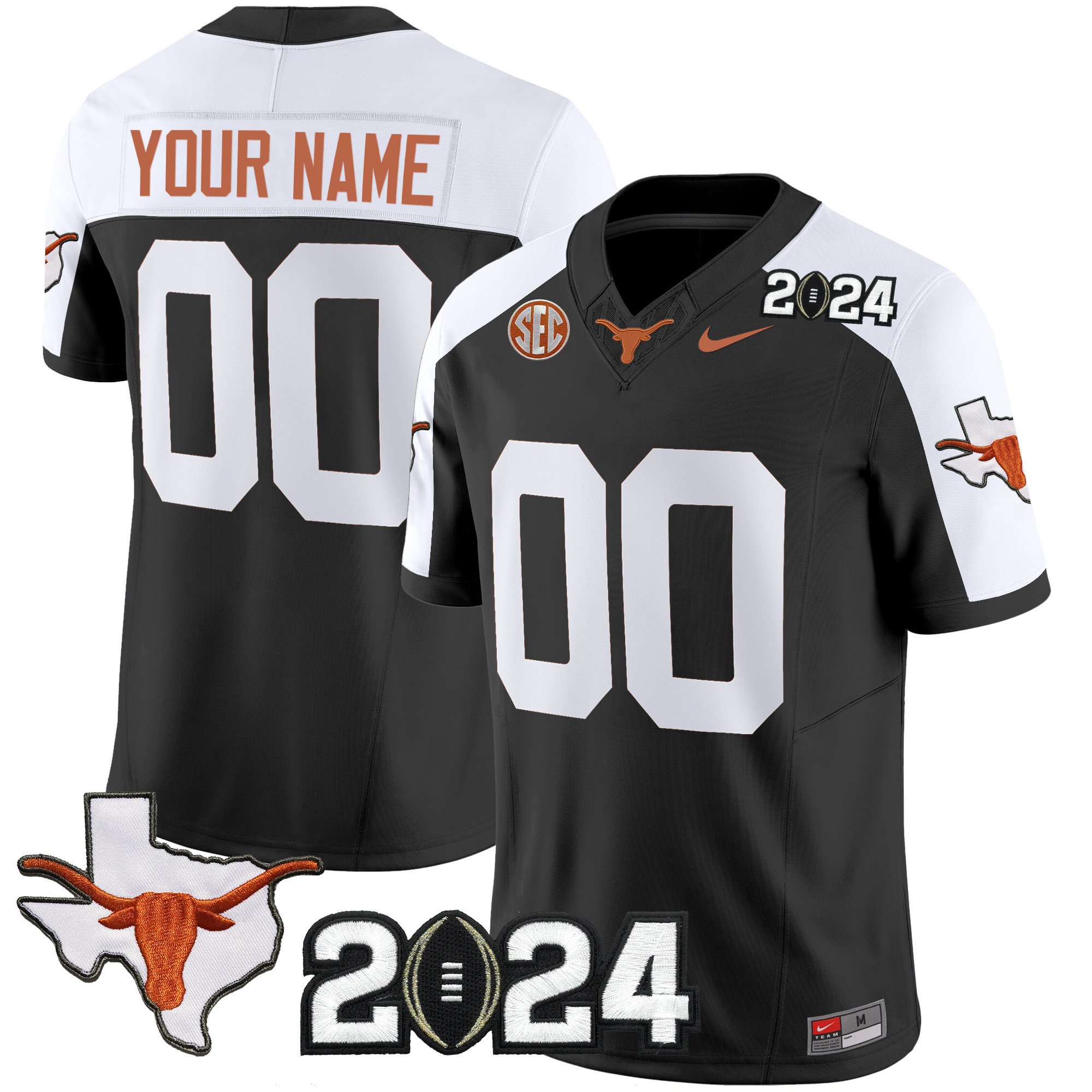 Texas Longhorns 2024 Vapor Limited Custom Jersey – All Stitched