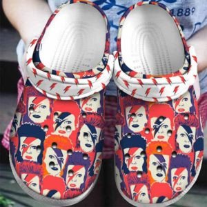 Unique David Bowie Personalized Name Clog Shoes