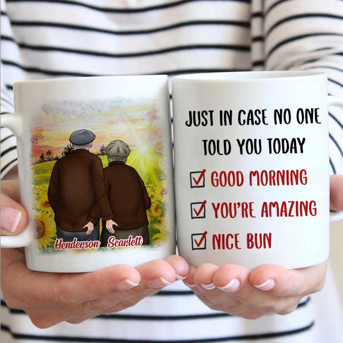 Good Morning You’Re Amazing Nice Bun – Gift For Couples, Personalized Mug
