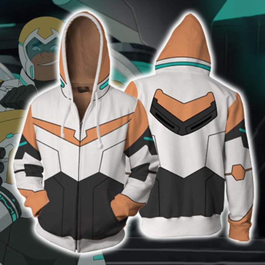 Voltron Hoodies – Legendary Defender Paladin Hunk Zip Up Hoodie OTA047