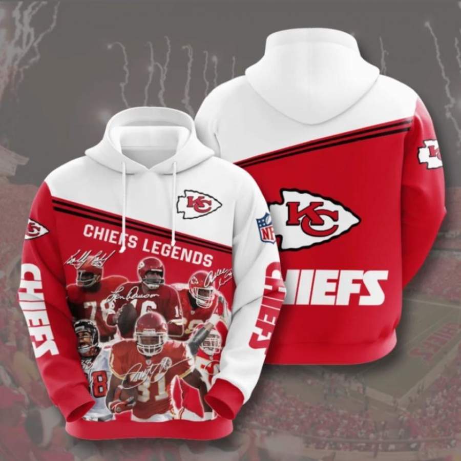 Kansas City Chiefs Hoodie 3D Style3716 All Over Printed