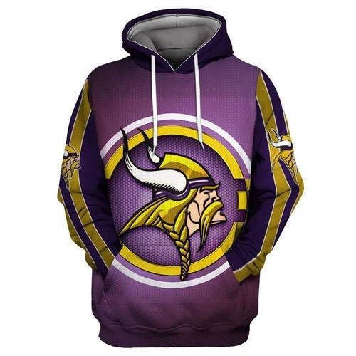 Minnesota Vikings 68 Unisex 3D Hoodie Gift For Fans