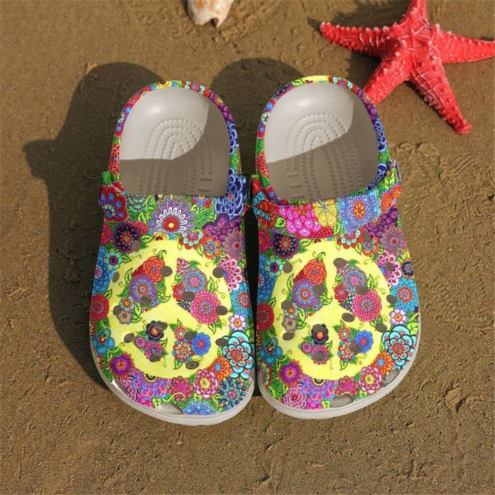 Hippie Floral Sign Sku 1327 Crocs Cl &hellip;