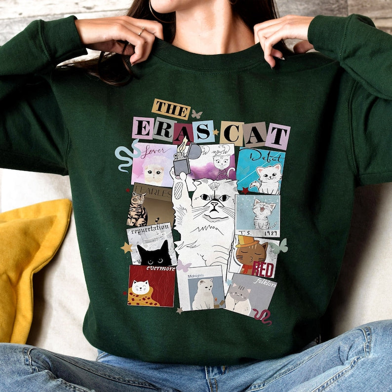 Karma Cat Sweatshirt, The Eras Cat Shirt, Cat Lover Shirt, Me And Karma Vibes Shirt, Swifties Cat Shirt, Cat Version Shirt, Concert Shirt