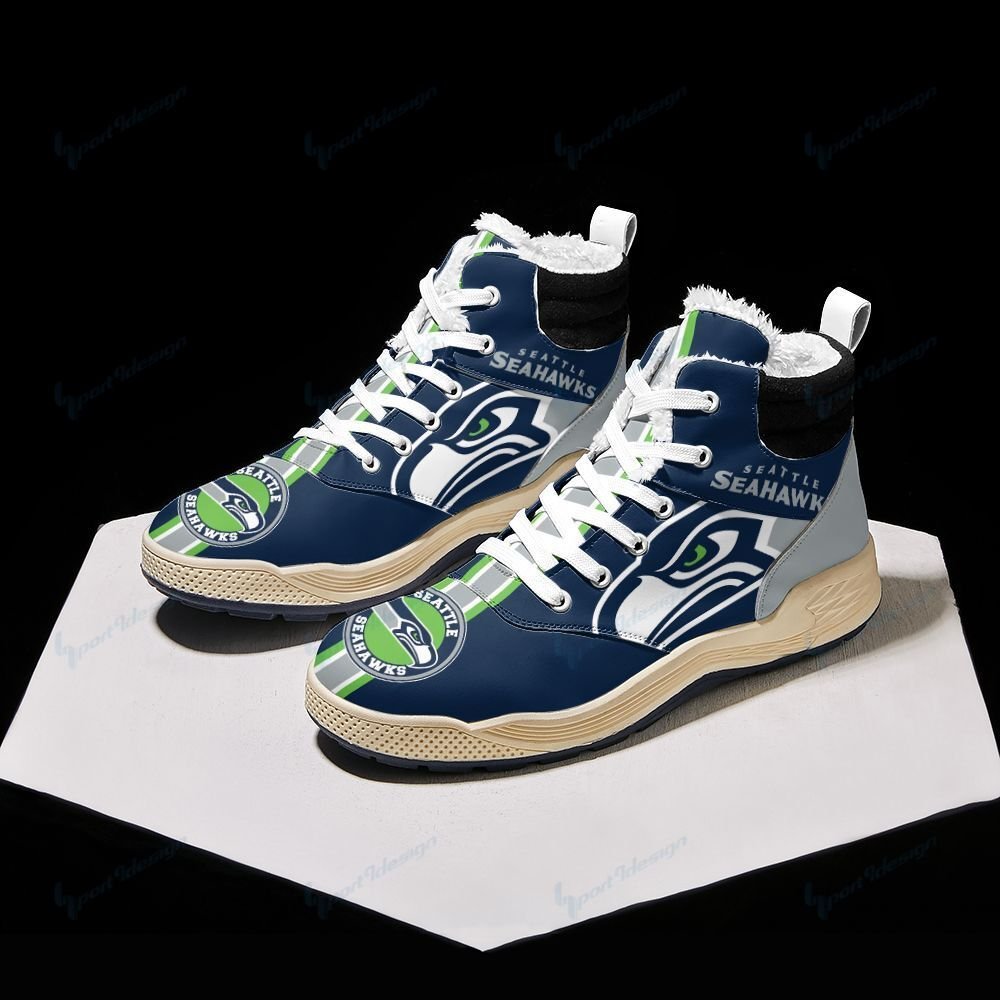 Seattle Seahawks Winter High Top Fashion Sneaker 31