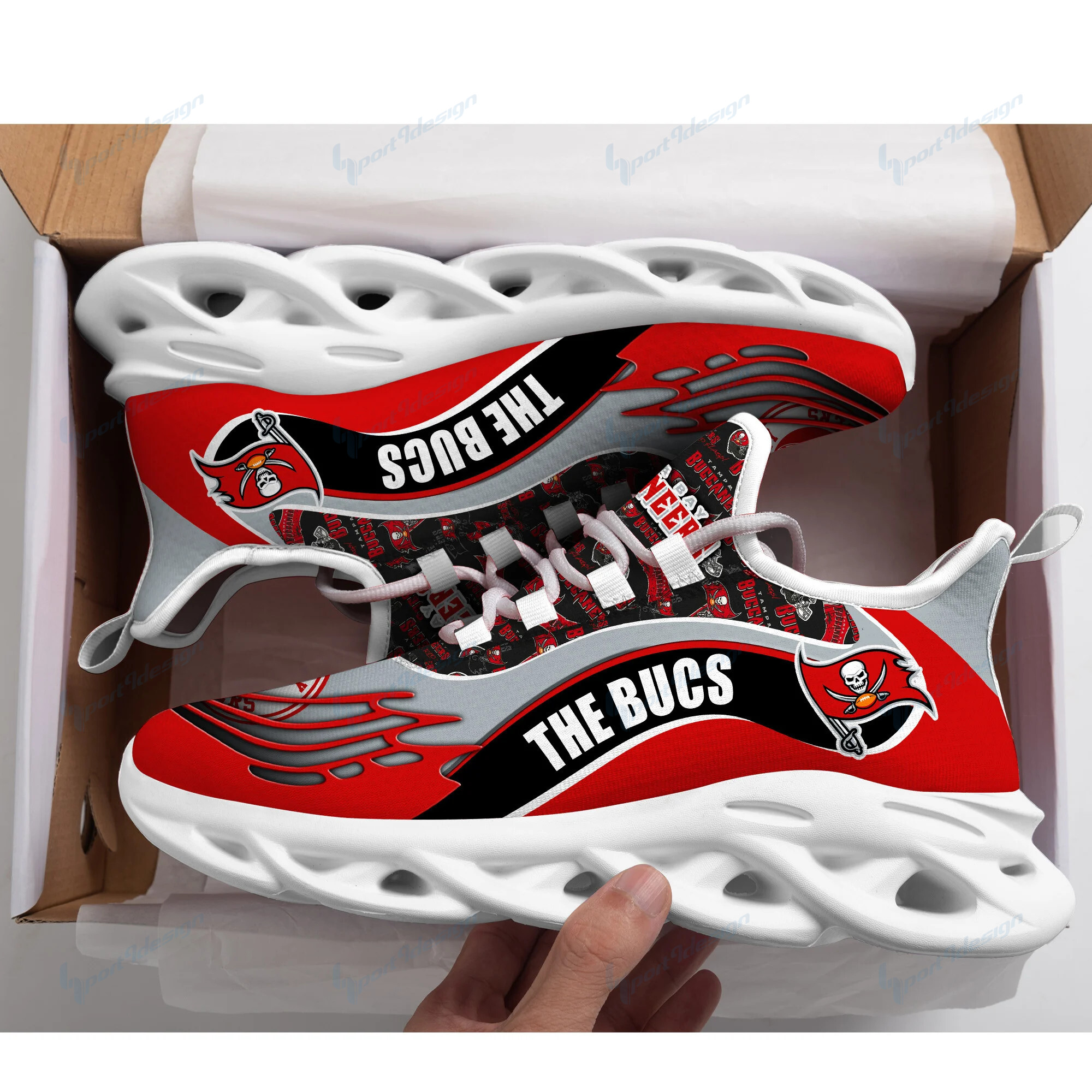 Tampa Bay Buccaneers Yezy Running Sneakers Bb184