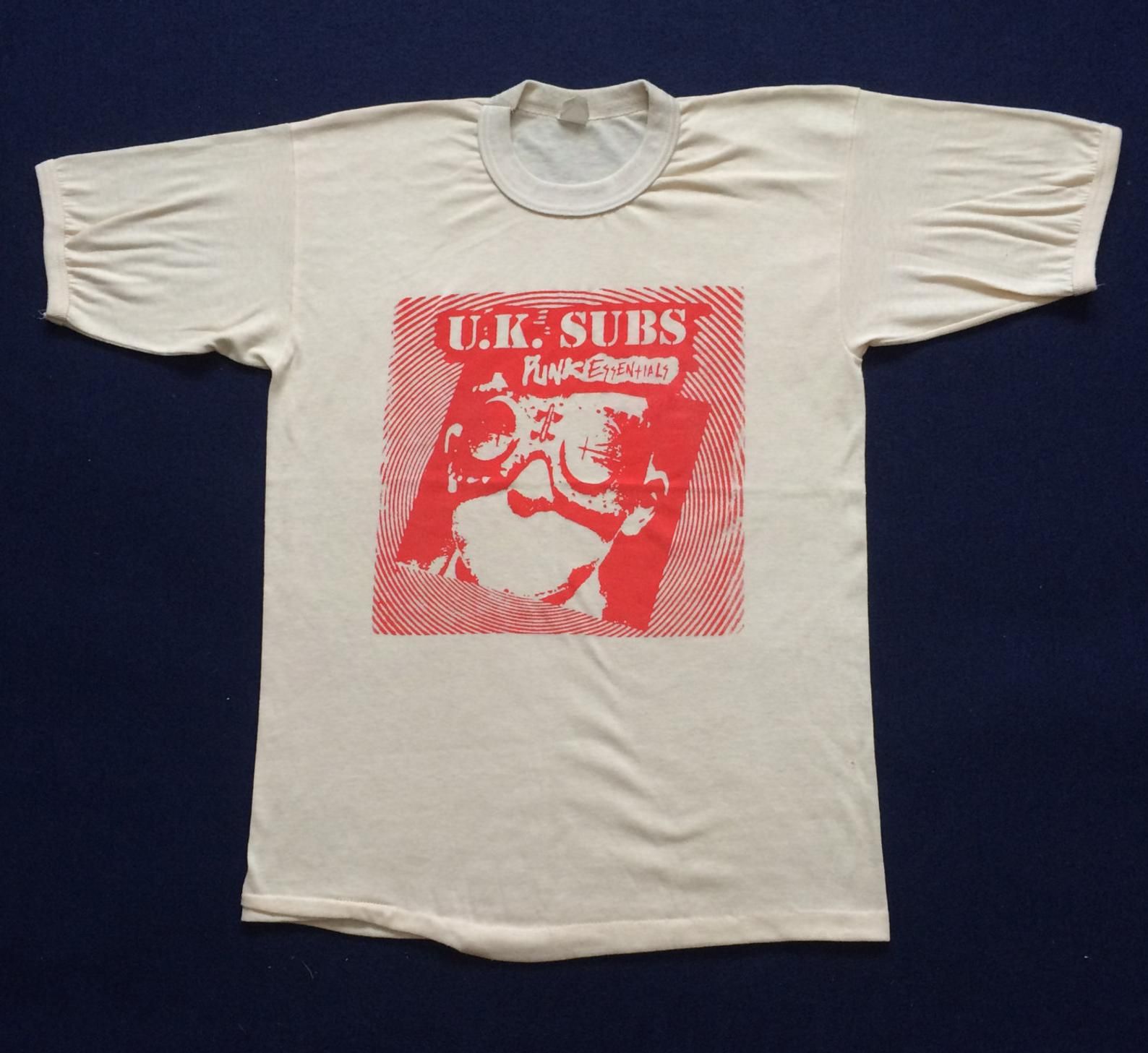 Vintage Uk Subs 80s Tour Promo Rare T Shirt