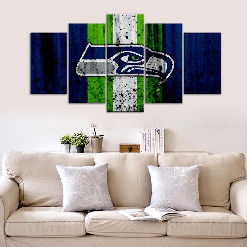 Seattle Seahawks Rough Look Wall Canvas Store
