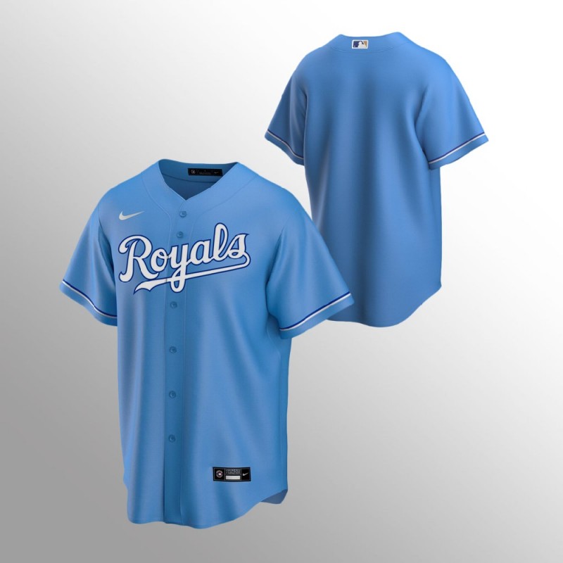 Men’S Kansas City Royals  Light Blue  Alternate Jersey – All Stitched, Embroidery