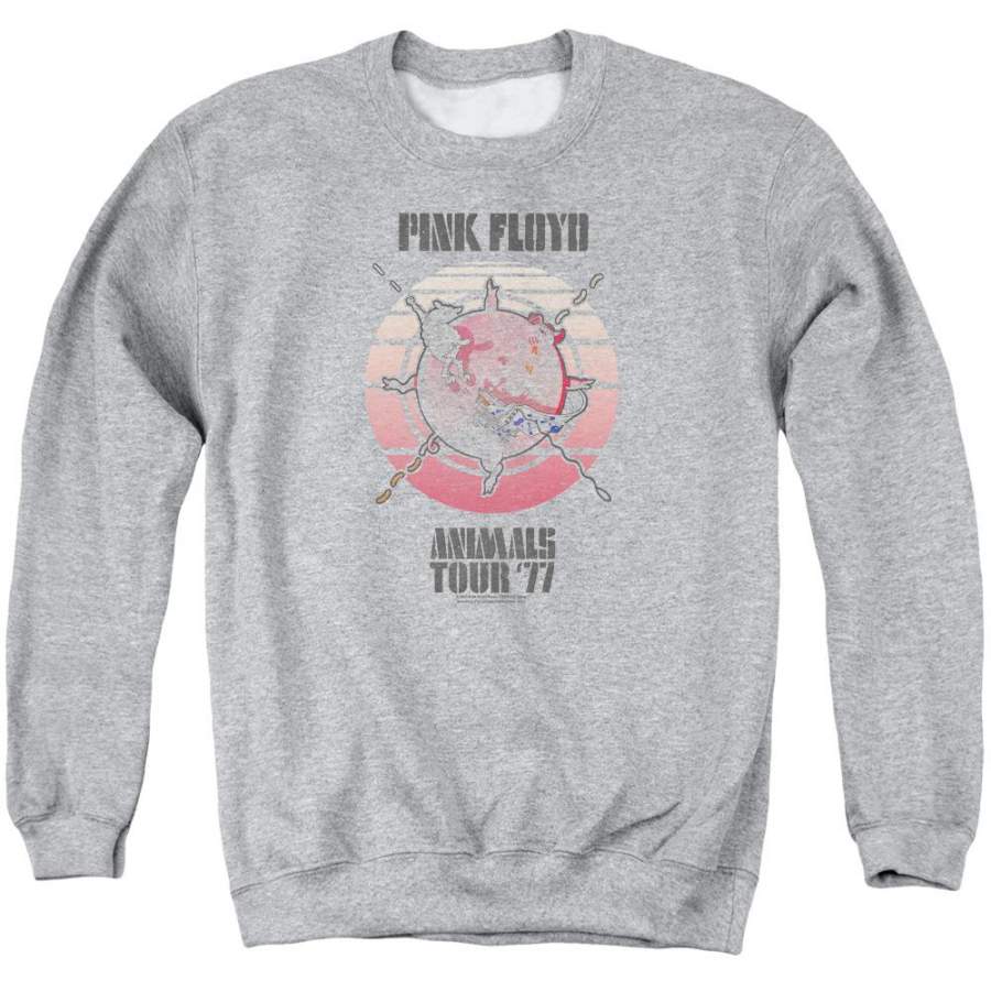 Pink Floyd Special Order Animals Tour 77 Men’s Crewneck 50% Cotton 50% Poly Long-Sleeve Sweatshirt