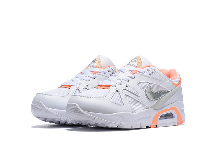 Nike Air Structure Triax 91 In White &amp Coral Shoes Sneakers, Women SNK633649552