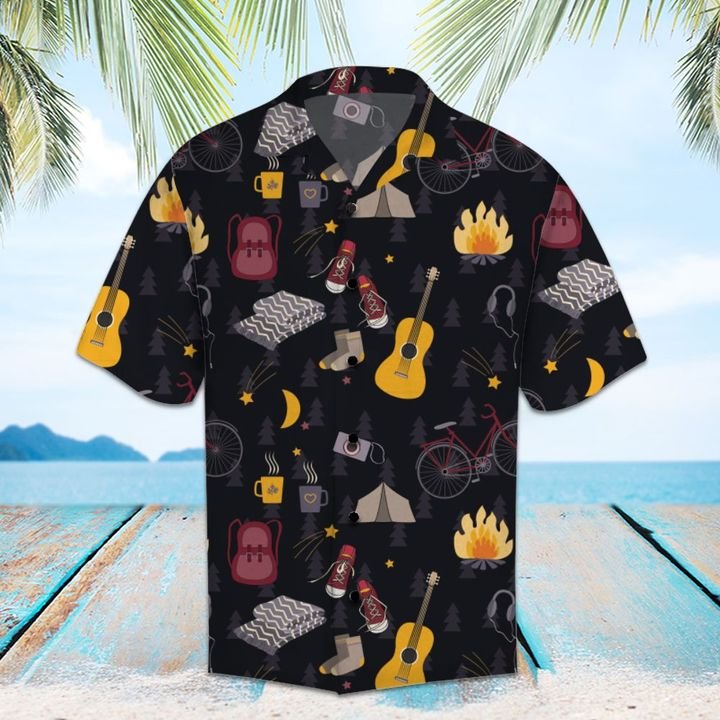 Amazing Camping Hawaiian Shirt Summer Button Up For Men, Women, Couple