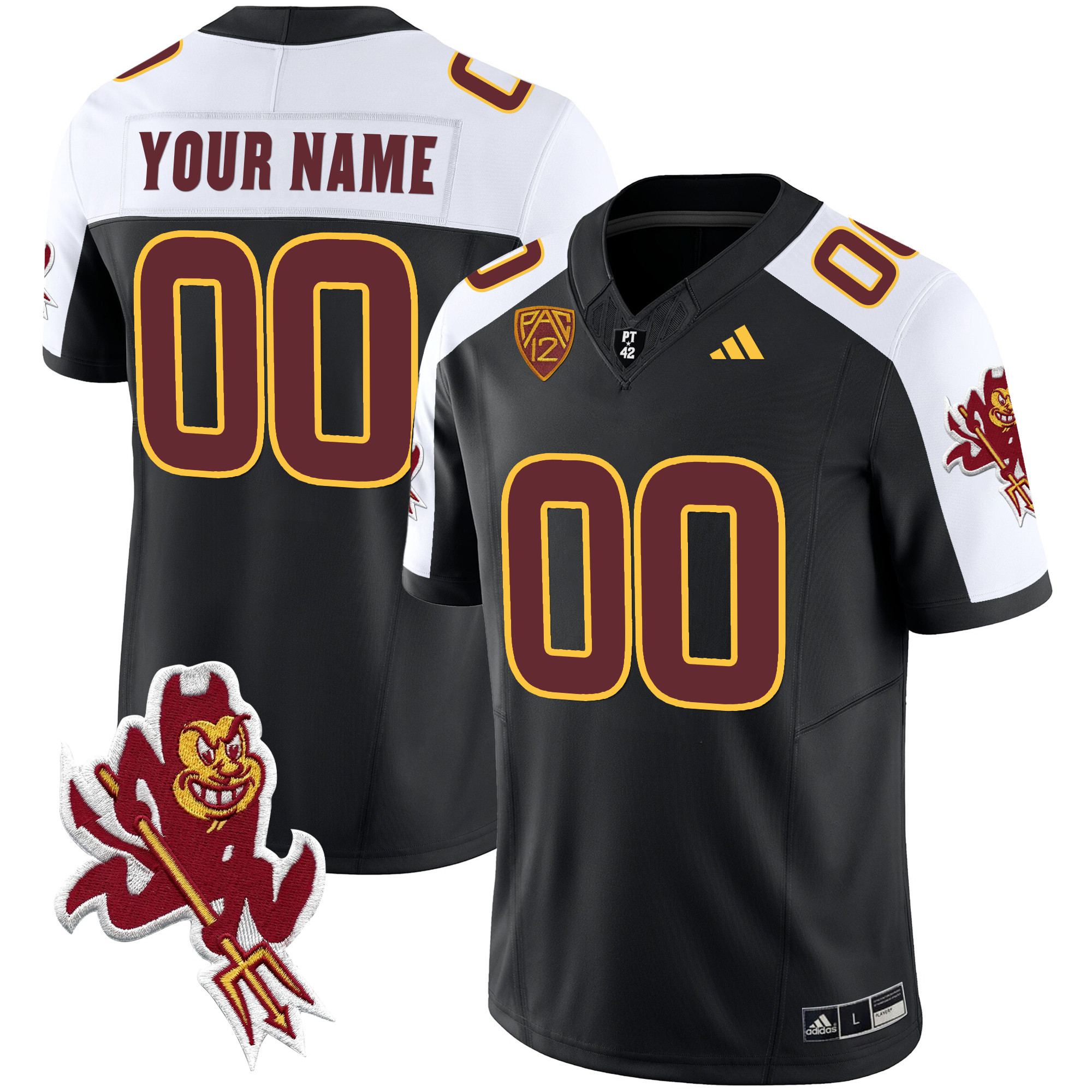 Arizona State Sun Devils Vapor Limited Custom Jersey – All Stitched