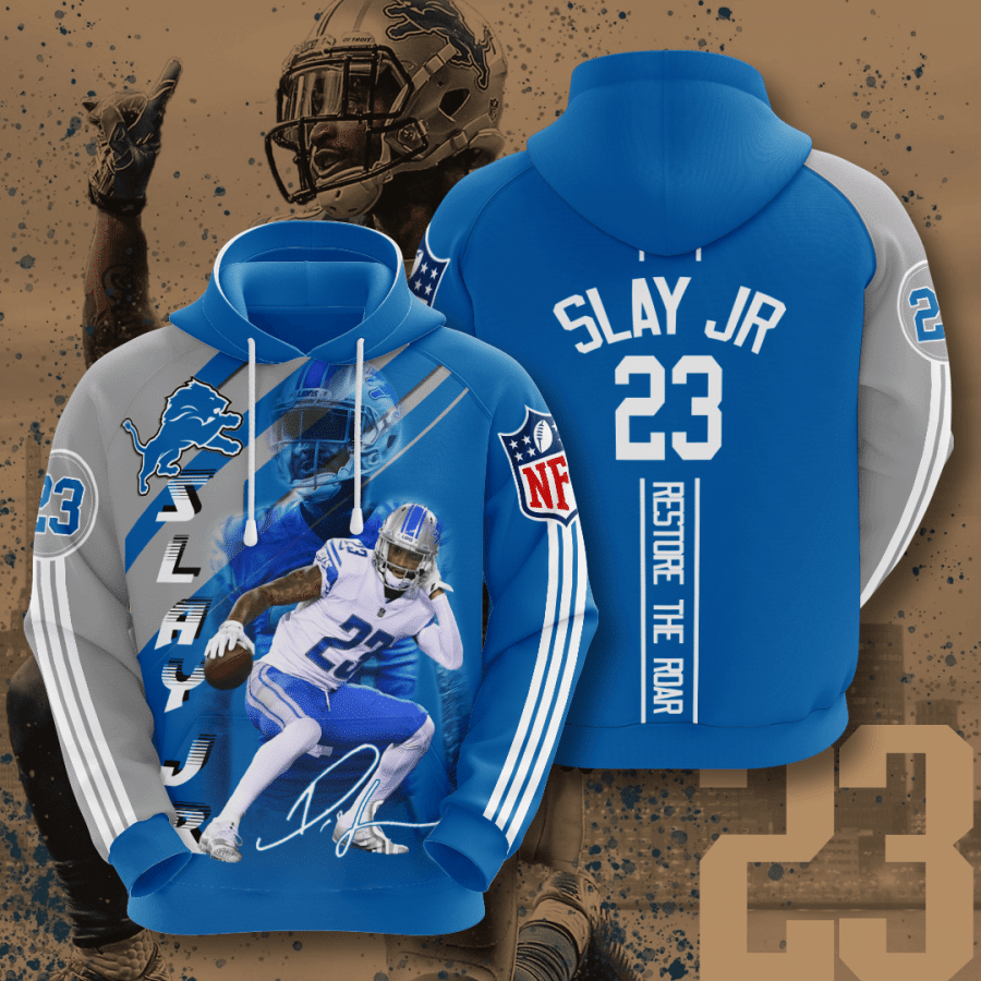 Detroit Lions Darius Slay Jr 85 Unisex 3D Hoodie Gift For Fans