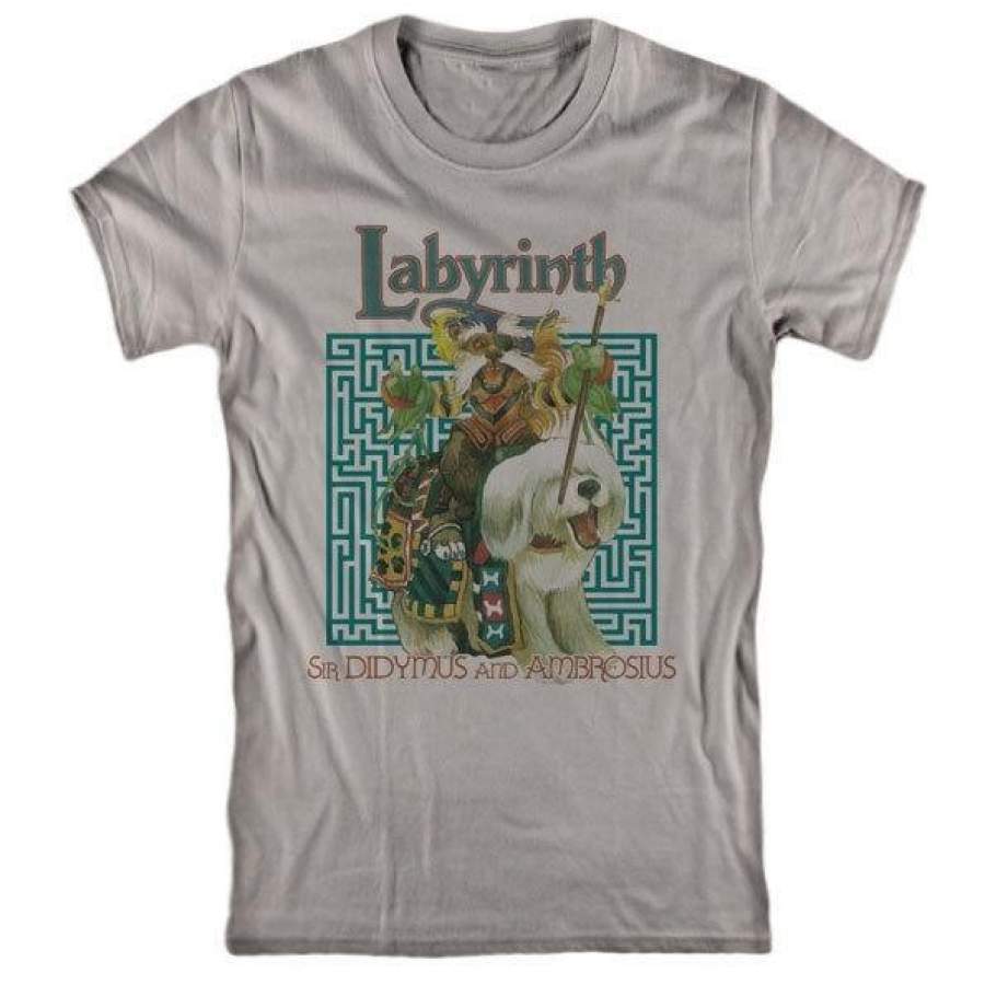 Labyrinth Men’s T-Shirt Sir Didymus- David Bowie,Jim Henson 1986 Movie Vintage