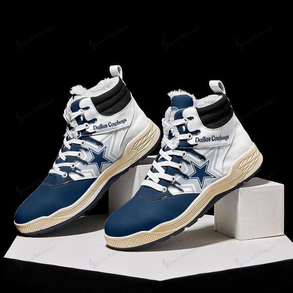 Dallas Cowboys Winter High Top Fashion Sneaker 32