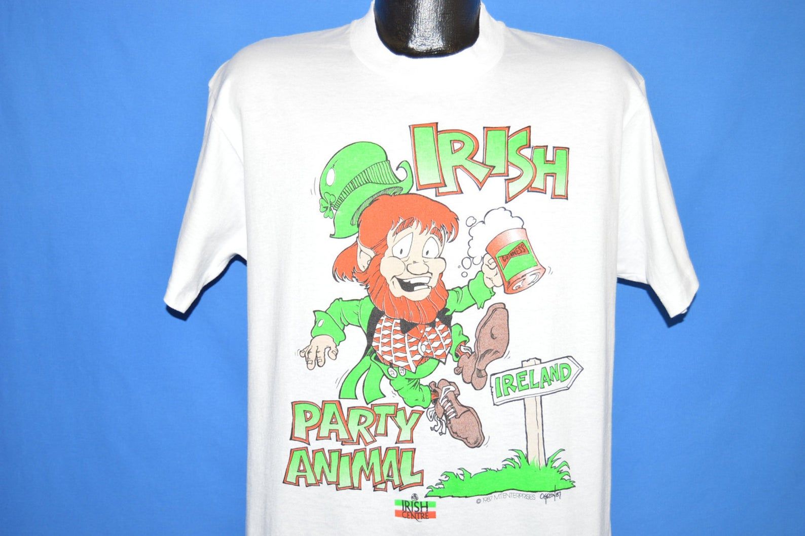 80S Irish Party Animal Leprechaun T-Shirt