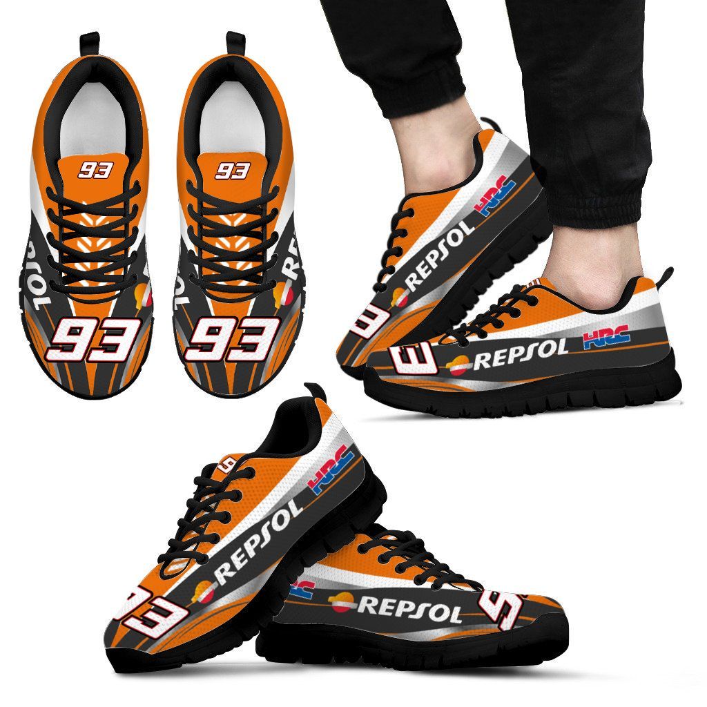 3D Printed Honda Repsol NTH-HL Sneakers Ver 1 For Men & Women (Orange & Black)