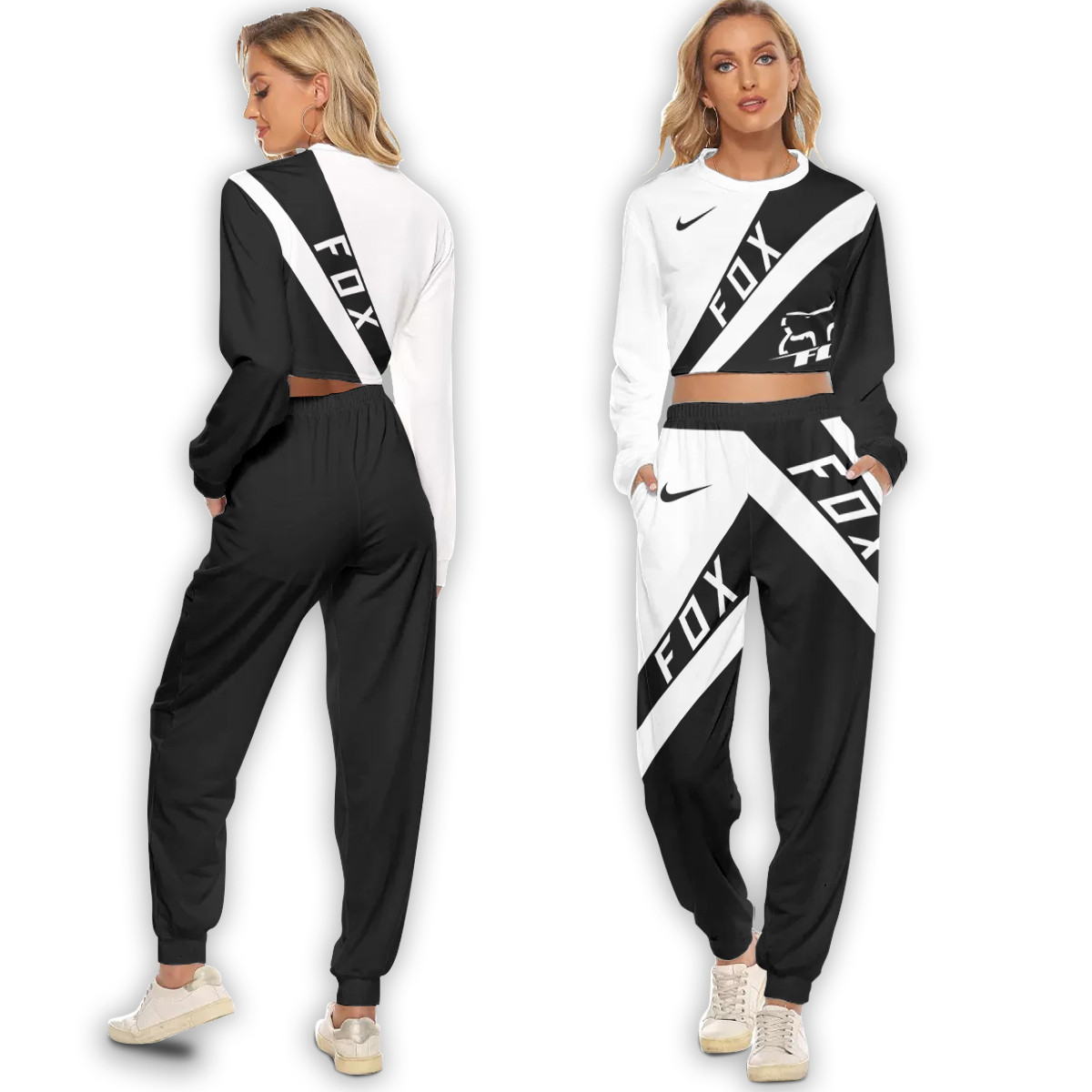 Fr Cropped Sweatshirt Suit Women Set Vd04