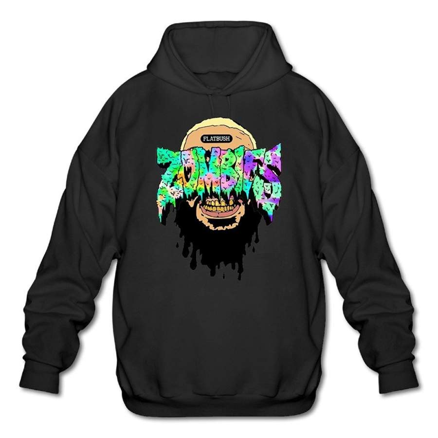 2018 New Arrival Men Workout Gym Silm T-Shirt Happwan Flatbush Zombies Mens Funny Hooded Sweatshirt