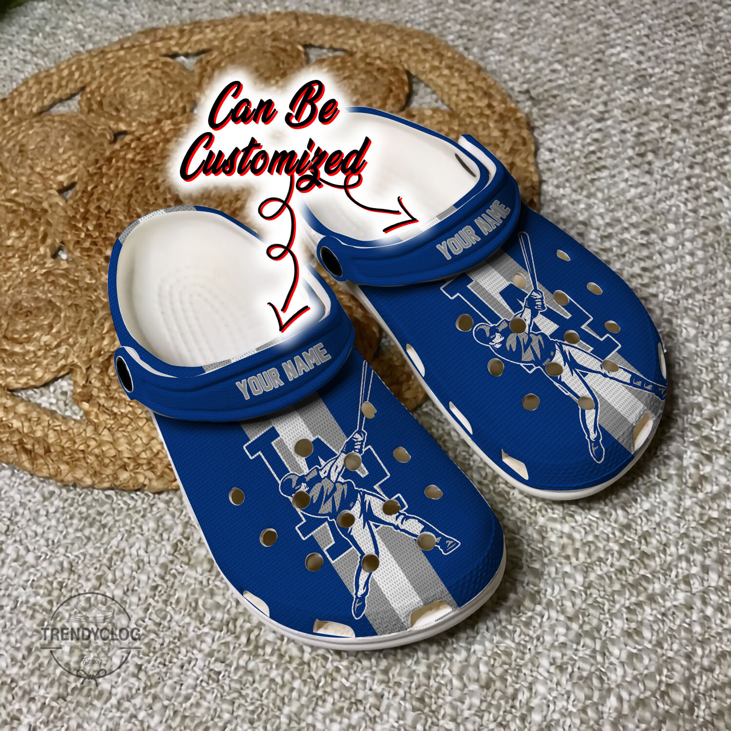 Custom Crocs – La Dodgers Baseball Player Clog Shoes