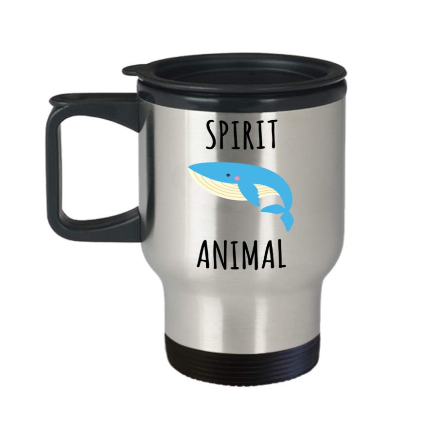 Whale Spirit Animal Mug Whales Gifts for Women Men Stainless Steel Insulated Travel Coffee Cup