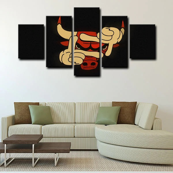 Chicago Bulls Emblem Wall Canvas 1 Store