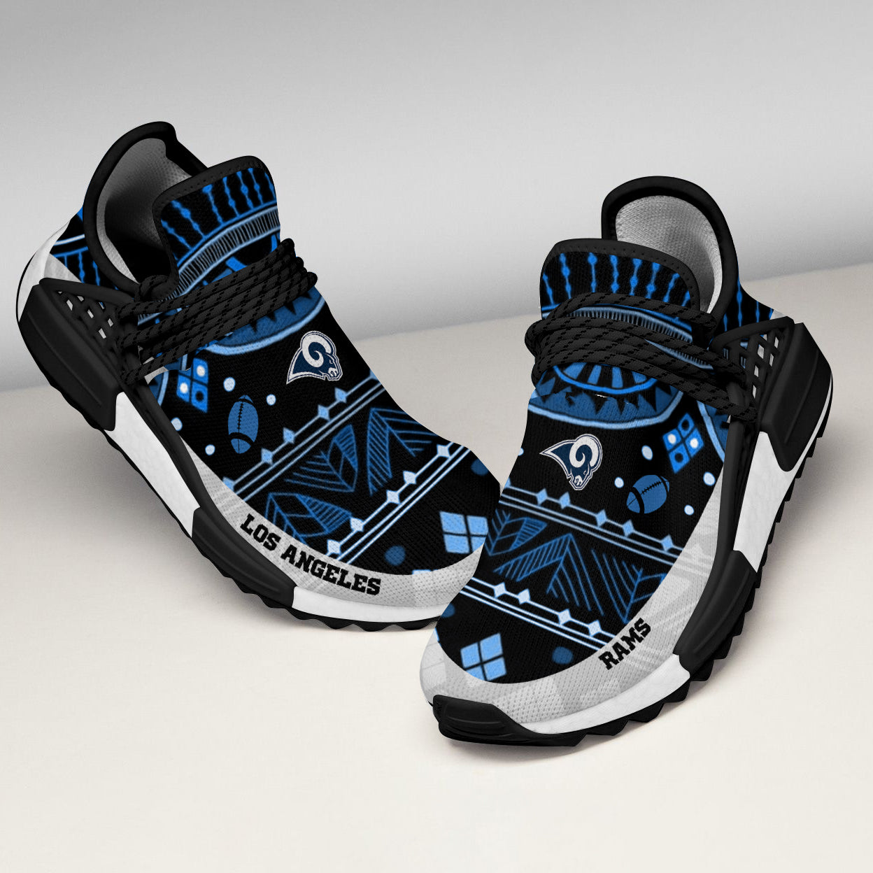 Amazing Pattern Human Race Los Angeles Rams Shoes For Fans