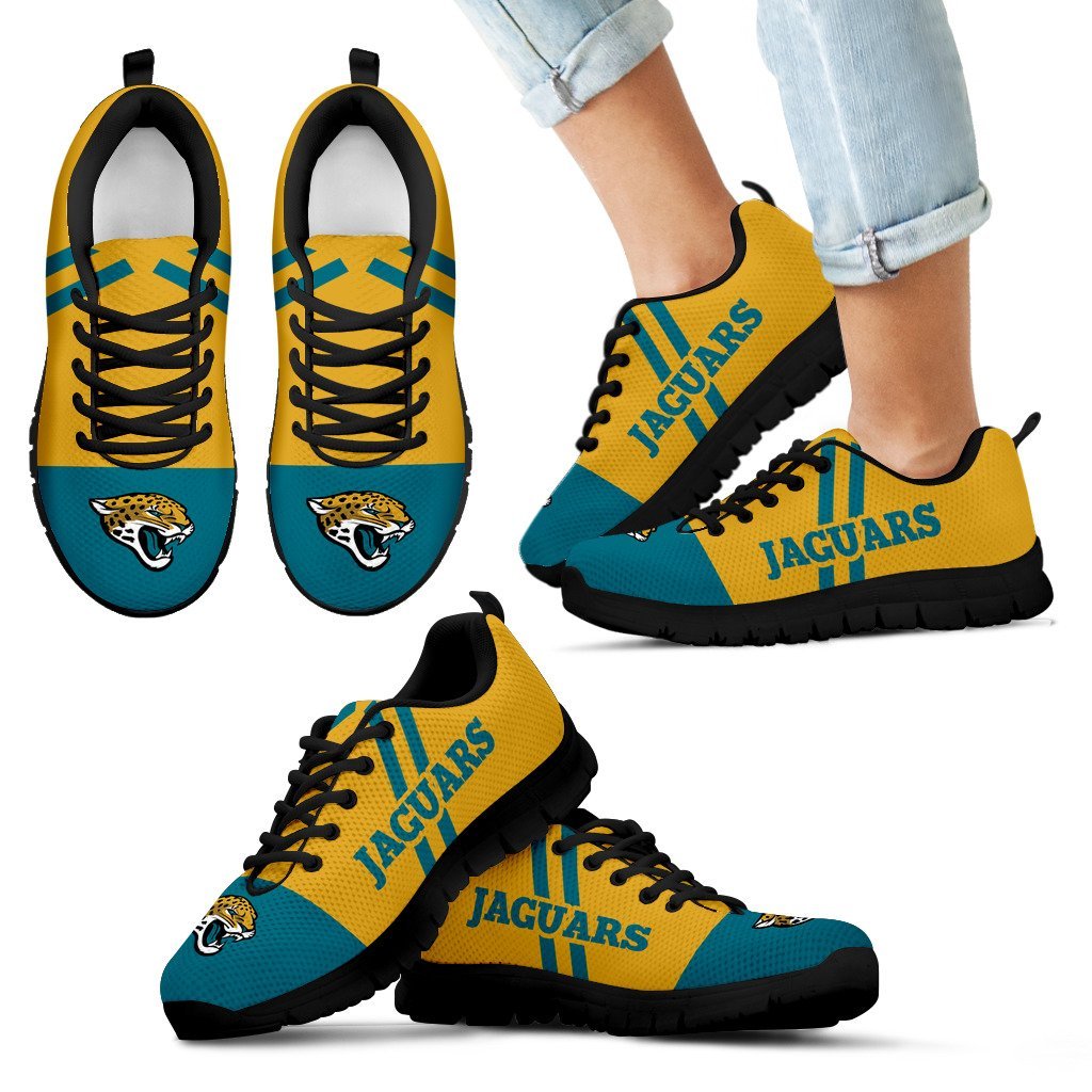 Colorful Line Stripe Jacksonville Jaguars Sneakers