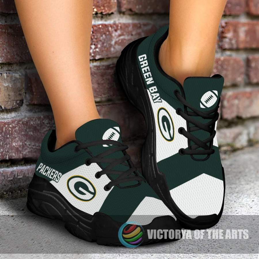 Colorful Logo Green Bay Packers Chunky Sneakers