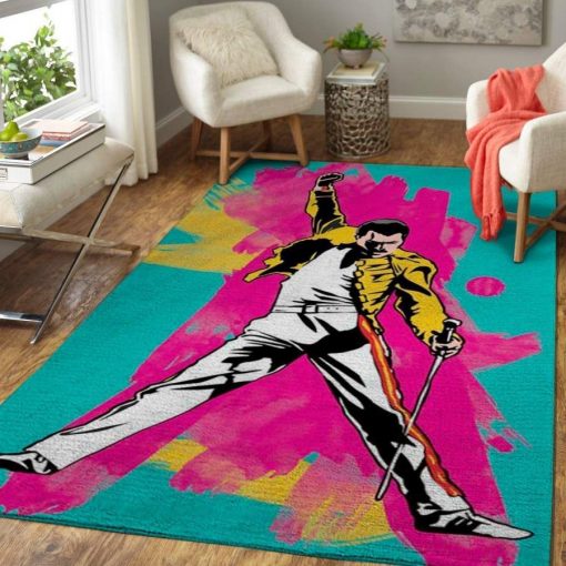 Freddie Mercury Area Rug Living Room Rug Home Decor Music Ofd 191012