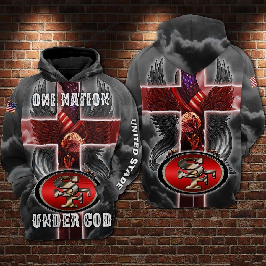 San Francisco 49ers – One Nation Under God Limited Hoodie S552