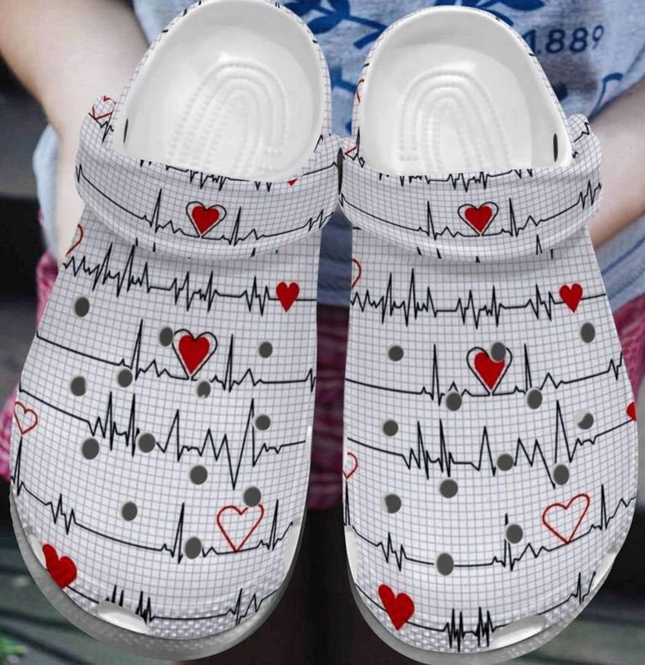 Free Heartbeat Crocs Shoes For Nurse &hellip;