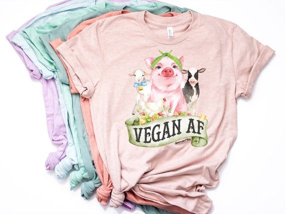 Vegan Af Vegan Vegan Gift Vegan T Shirt Vegan Shirt Vegan As Fuck Vegan Farm Animal Gift For Vegan Friends Not Food Item 9004