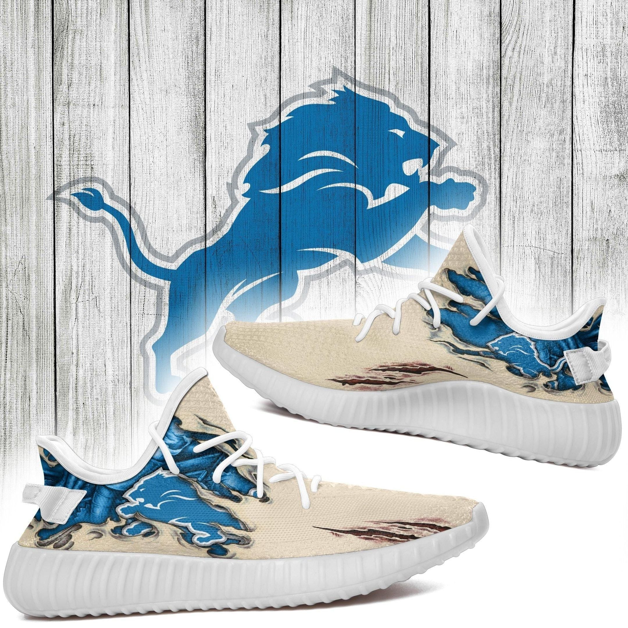 Scratch Detroit Lions Nfl  Boost 350 V2 Shoes Custom  2020