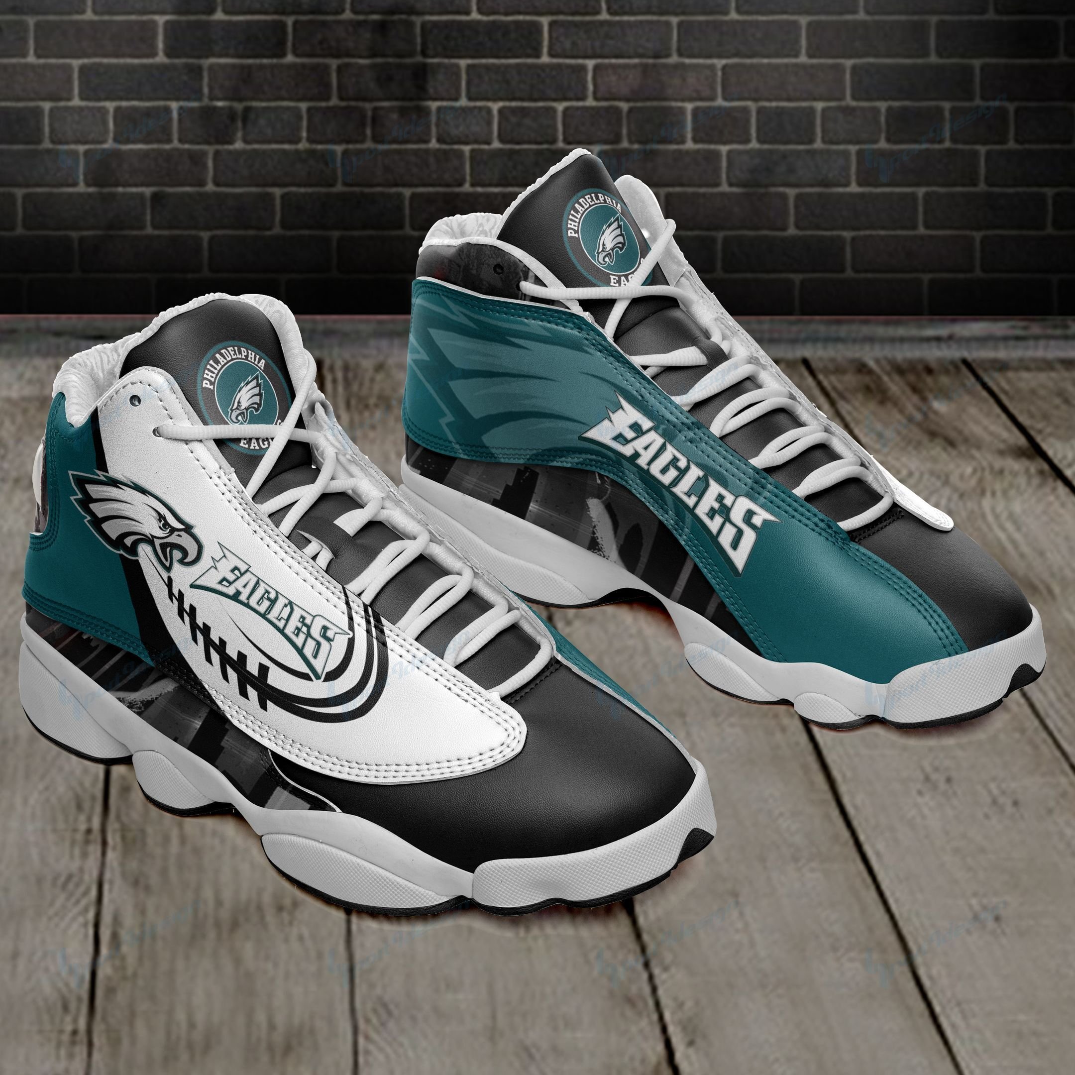 Philadelphia Eagles Air JD13 Sneakers 465