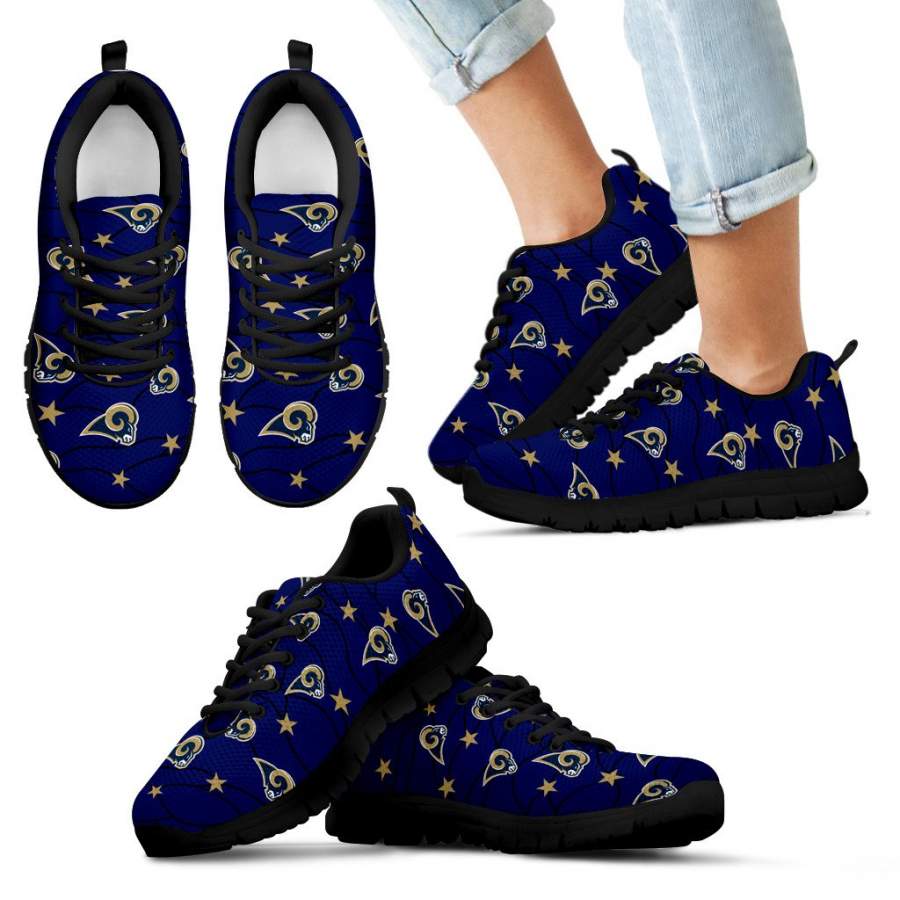 Star Twinkle Night Los Angeles Rams Sneakers