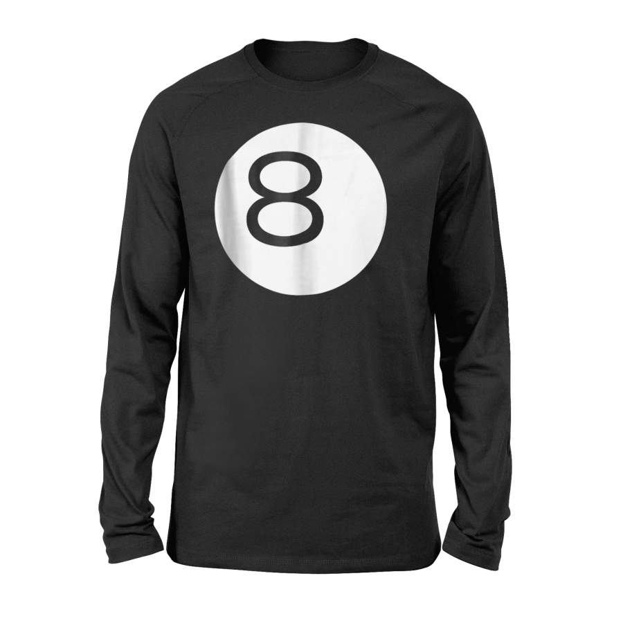 8 Ball Halloween Costume For Baby Bump Or Beer Gut Halloween Long Sleeve T Shirt