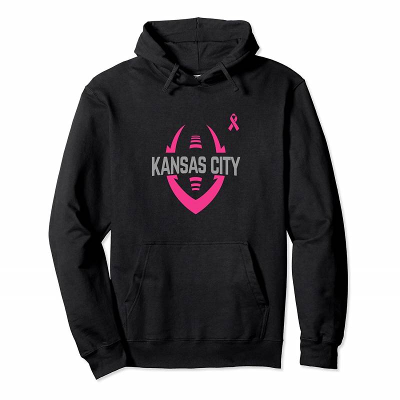 Kansas City Football Breast Cancer Awareness Hoodie Top