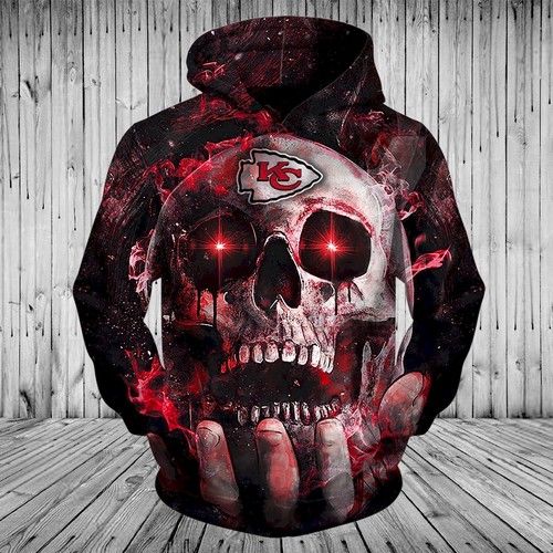 Kansas City Chiefs New Skull Full  S1577 Hoodie Graphic Drawing Personalize Gift