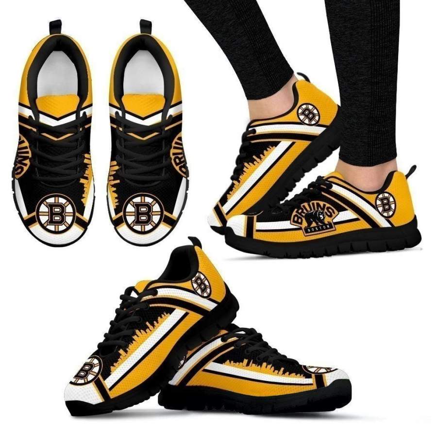 Boston Bruins Women’s Sneakers Hockey