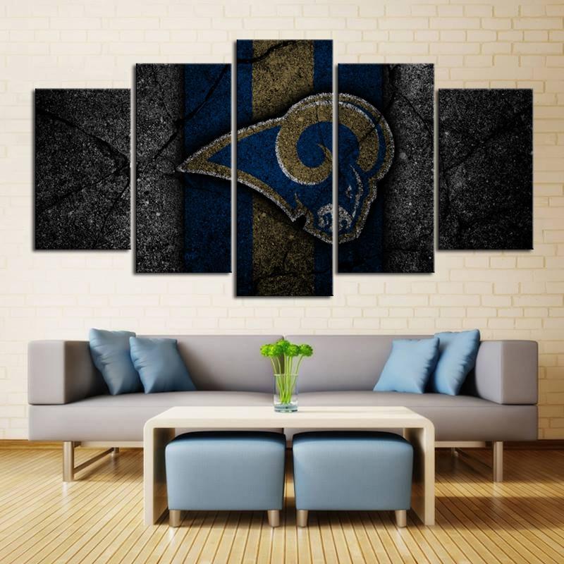 Los Angeles Rams Rock Style Wall Canvas – Donelanetop Store