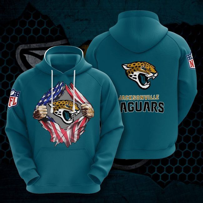 Jacksonville Jaguars Long Sleeve 42 Unisex 3D Hoodie Gift For Fans