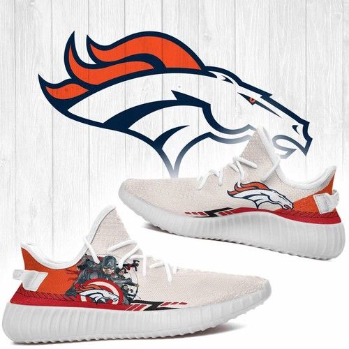 Superheroes-Denver Broncos Nfl Yeezy Boost 350 V2 Shoes